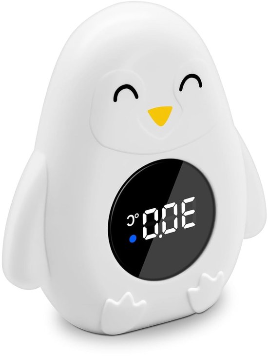 Digitale badthermometer voor baby's met LED-waarschuwingslampje en temperatuuralarm, perfect voor pasgeborenen, peuters, badkuip en zwembad, waterveiligheid en gebruiksgemak van Merkloos