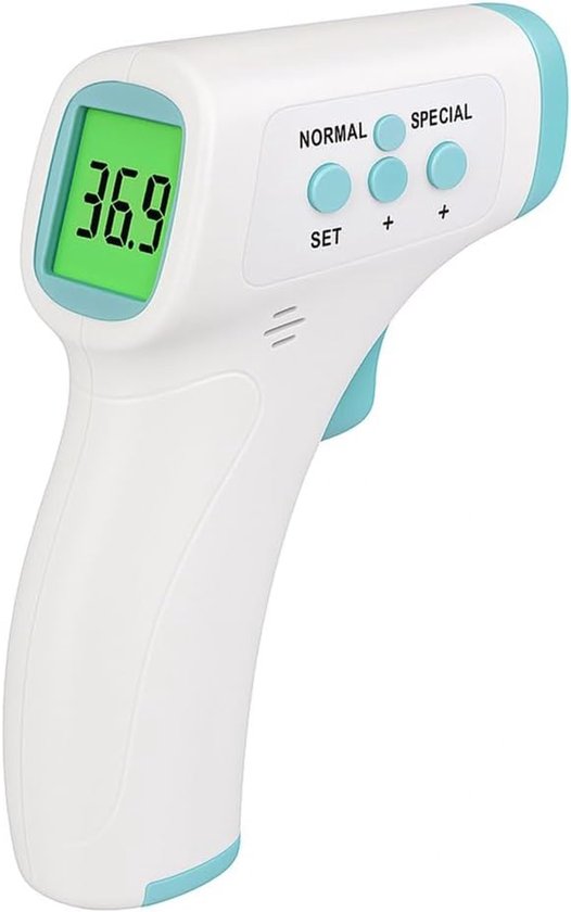 Digitale Thermometer Infrarood Contactloos – Koortsthermometer met Snelle Meting | Weergave binnen 0,5 Sec, Nauwkeurig en Hygiënisch van Merkloos