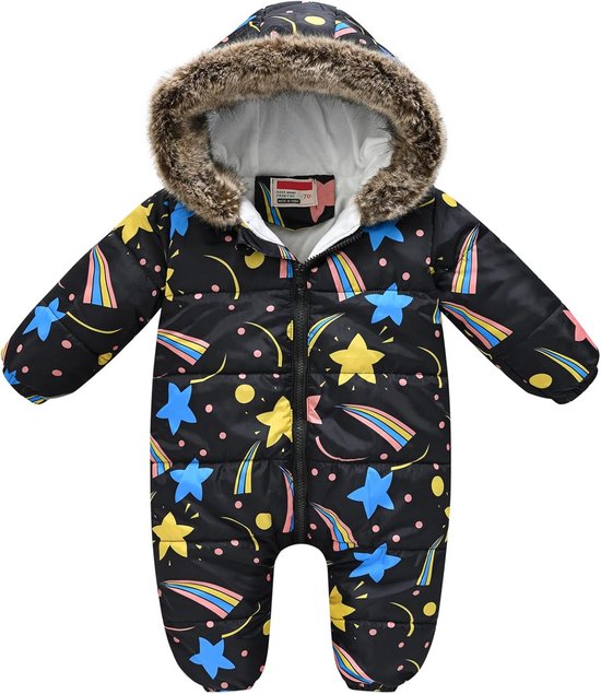 Dikke Baby Sneeuwpak Winteroverall voor Jongens en Meisjes - Warm Romper met Capuchon