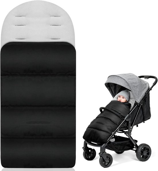 Dikke Voetenzak voor Kinderwagen - Waterdicht, Wasbaar en Warm - Geschikt voor Baby's en Peuters, Grijs