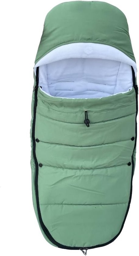 Dikke Voetenzak voor Kinderwagens, Geschikt voor Babyzen YOYO, Stokke en Bugaboo, Weerbestendig en Makkelijk Schoon te Maken (Groen)