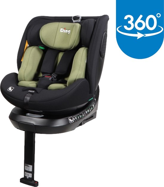 Ding Kai Autostoel - Forest Green - 360° Draaibare Isofix Autostoel - i-Size - Vanaf 40 tot 150cm - 0 tot 12 jaar van Ding Kai