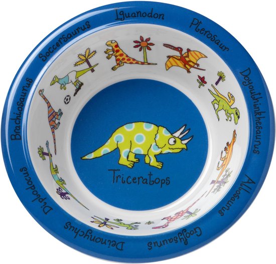 Dino's dinosaurussen kinder melamine kom / schaal - Tyrrell Katz van Dino.
