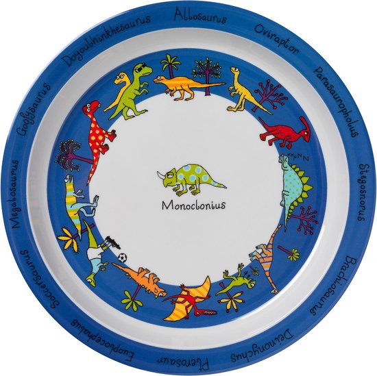 Dino's dinosaurussen melamine kinder bord - Tyrrell Katz van Dino.
