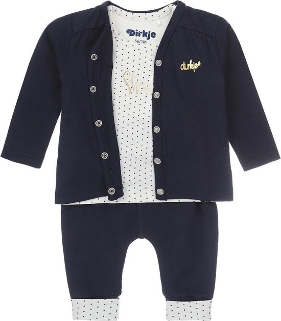 Dirkje Baby Meisjes 3 pce Kledingset - Maat 50 van Dirkje