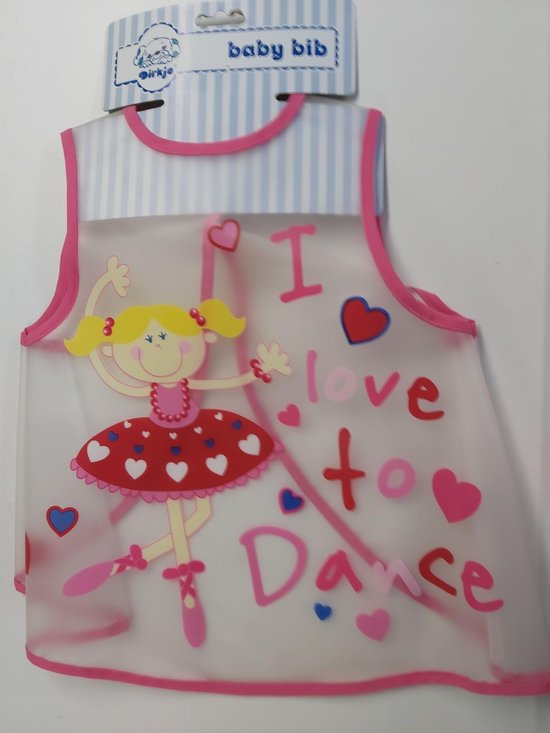 Dirkje - Slab - Schilderschortje - Bavet -  Rose - I love to dance van Dirkje