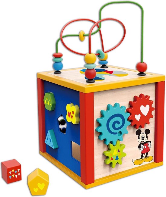Disney Activiteitencubus Mickey Mouse Junior 20,7 Cm Hout van Disney
