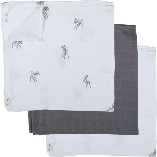 Disney Baby Hydrofiele doeken 65x65cm (3st) Bambi van Merkloos