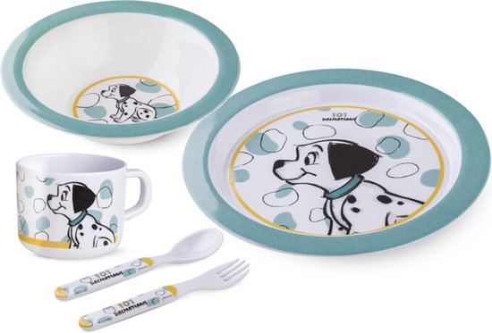 Disney Egan Kinderservies 101 Dalmatiërs 5 delig Blauw van Disney