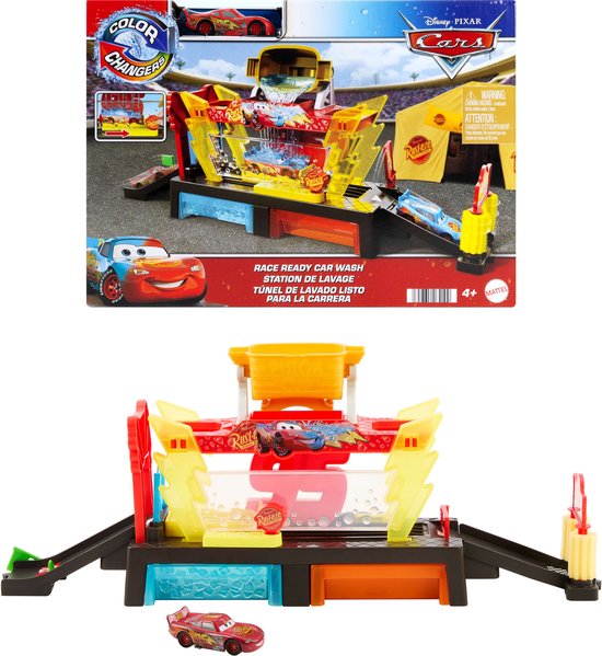 Disney en Pixar Cars Autowasstraat Klaar voor de Race - Speelset met Kleurverandering van Merkloos