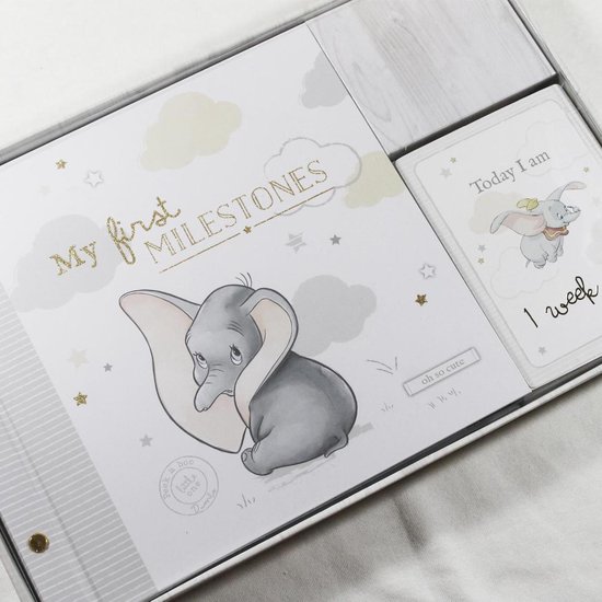 Disney Fotoalbum & Mijlpaal kaarten Set Dombo van Disney
