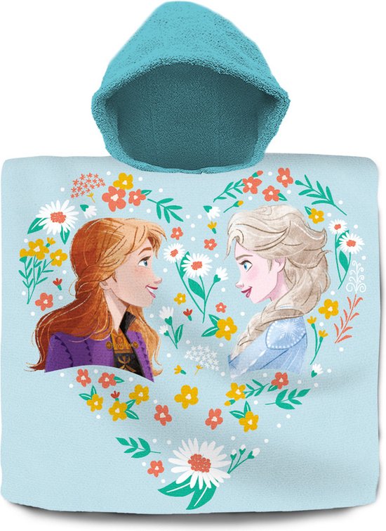 Disney Frozen bad cape/poncho - 60 x 120 cm - katoen - voor kinderen van Disney