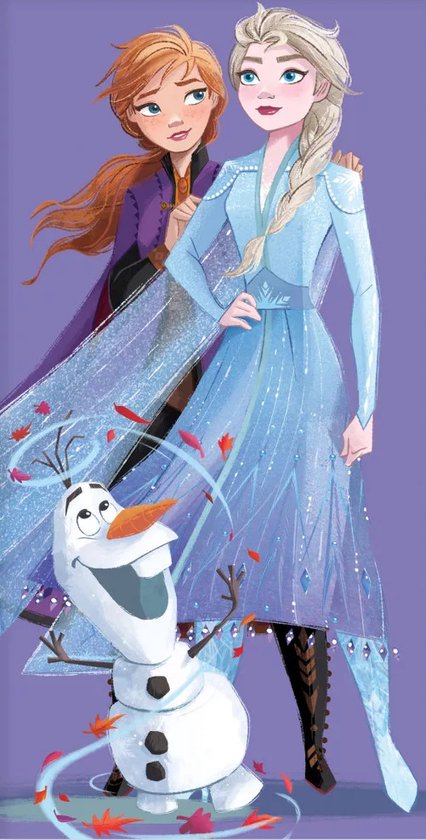 Disney Frozen Handdoek - 70x140cm - Bad Handdoek - Zwemles Handdoek - Cadeau Meisje 5 Jaar - Cadeau Meisje 3 Jaar - Verjaardagscadeau Meisje - Cadeau Kind van Disney