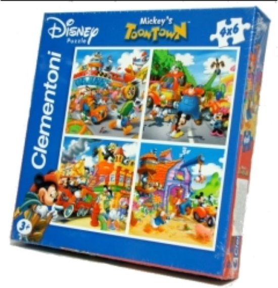Disney Kinderpuzzel - Mickey's ToonTown (4x6) van Disney