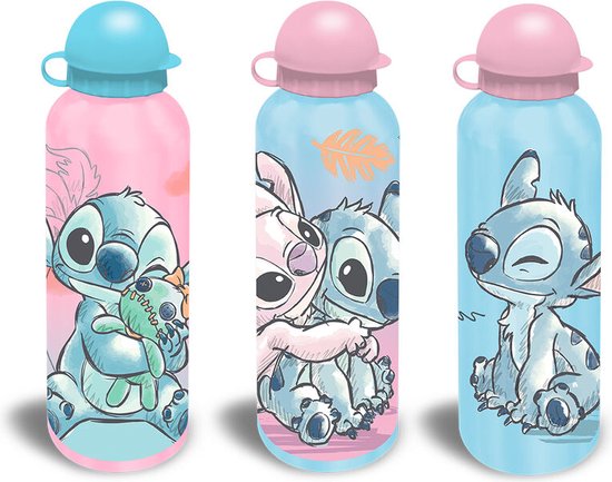 Disney Lilo & Stitch Drinkfles - Drinkbeker - 500 Ml. - 1 Stuks - Schoolbeker - Aluminium van Disney