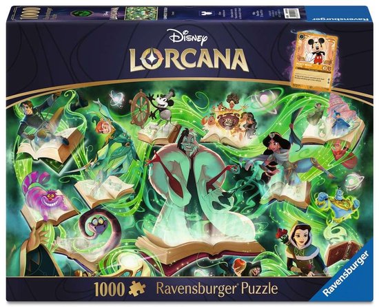Disney Lorcana: Glimmers of the Realm Emerald Puzzel (1000 stukken) van Ravensburger