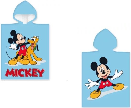 Disney - Mickey Mouse - Poncho - Badcape - 50x100cm – Katoen van Disney