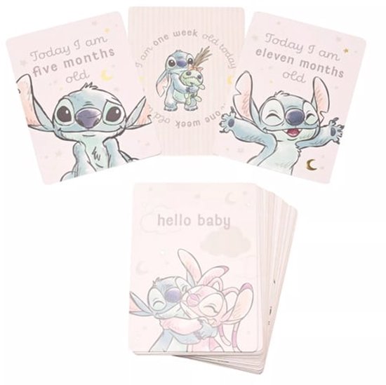 Disney Milestone Cards, Stitch baby van Merkloos