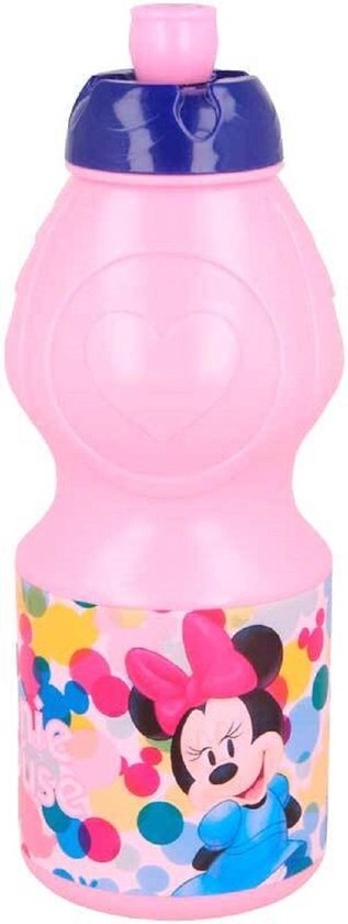 Disney  Minnie Mouse  drinkfles / drinkbeker - 400 Ml Roze van Disney