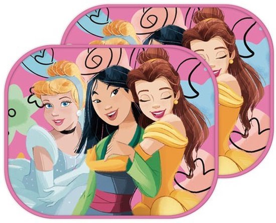 Disney Princess Auto Zonneschermen - Cinderella - Mulan - Belle ( 2 stuks) van Disney