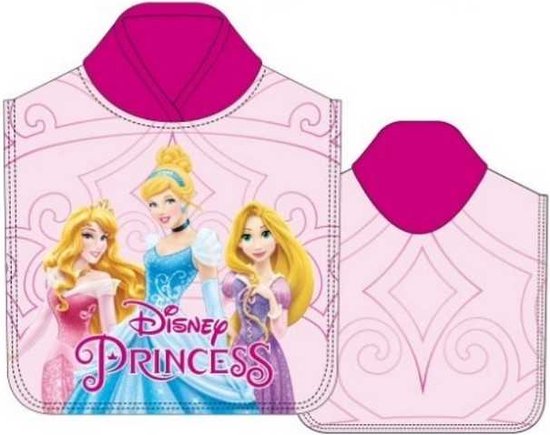 Disney Princess badponcho - roze - Prinsessen poncho - sneldrogend van Disney