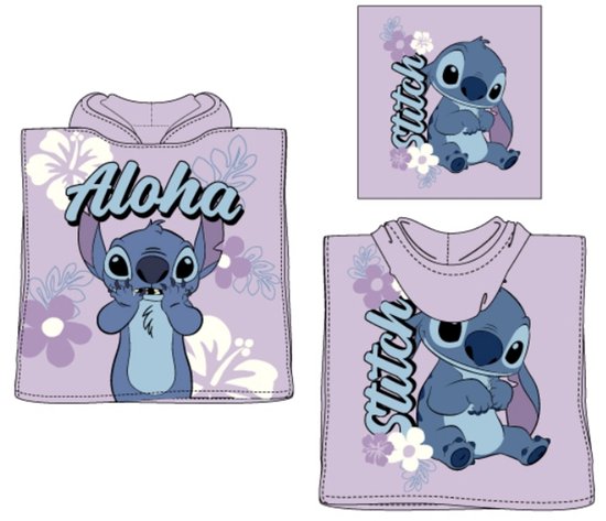 Disney Stitch Badponcho - Poncho 110 x 55 cm