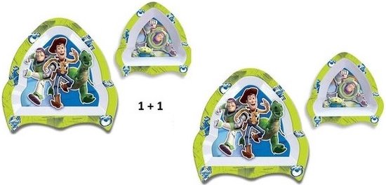 Disney - Toy Story - Buzz Lightyear - Bord + schaaltje - 2 Sets - 4-Delig - Dik melamine - Vaatwasser bestendig van Disney