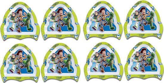 Disney - Toy Story - Buzz Lightyear - Bordjes - Borden - Bord - 8 stuks - Dik melamine - Vaatwasser bestendig. van Disney