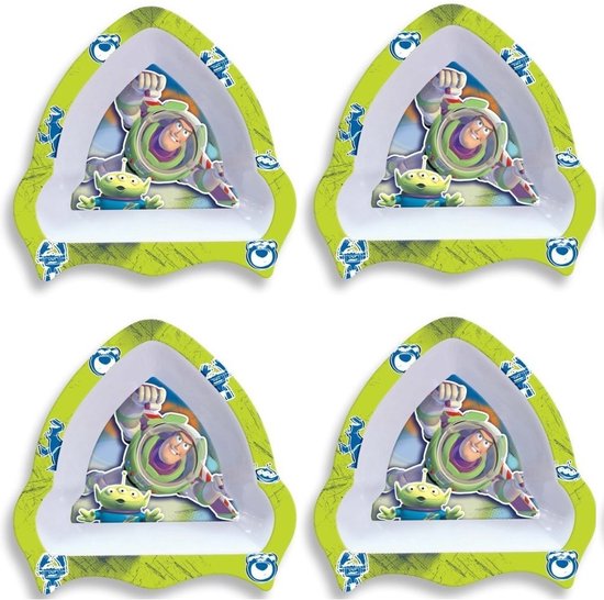 Disney - Toy Story - Buzz Lightyear - Schaaltjes - Kommetje - Kom - 4 stuks - Dik melamine - Vaatwasser bestendig van Disney