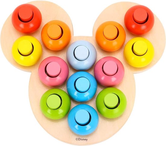Disney Vormenspeelbord Mickey Mouse 22 X 19,4 Cm 28-delig van Disney