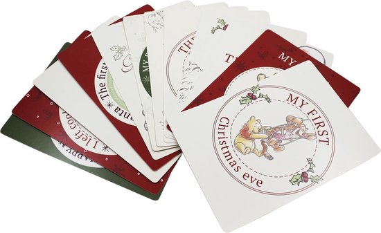 Disney Winnie the Pooh My First Christmas Milestone Cards van Disney