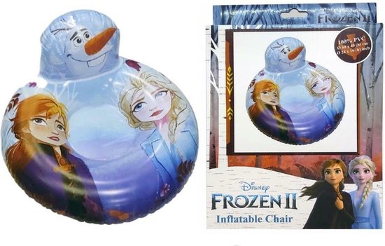 Disney Zitkussen Frozen Ii Opblaasbaar 60 X 40 Cm Lichtblauw van Disney