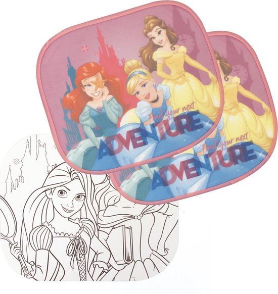 Disney Zonnescherm Princess 2 Stuks 45 X 36 Cm + Kleurplaat van Disney