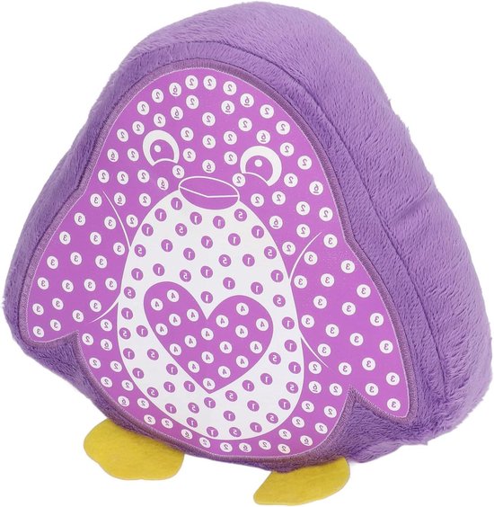 DIY Kussen - Knuffel Maken - Creatief Knutselen - Naadloos Ontwerp - 30 x 19 x 8 cm - Pinguïn