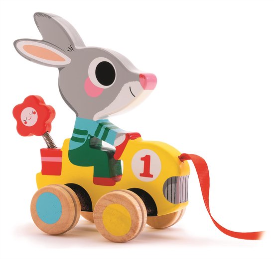 Djeco Trekfiguur Roulapic het Konijn van Djeco