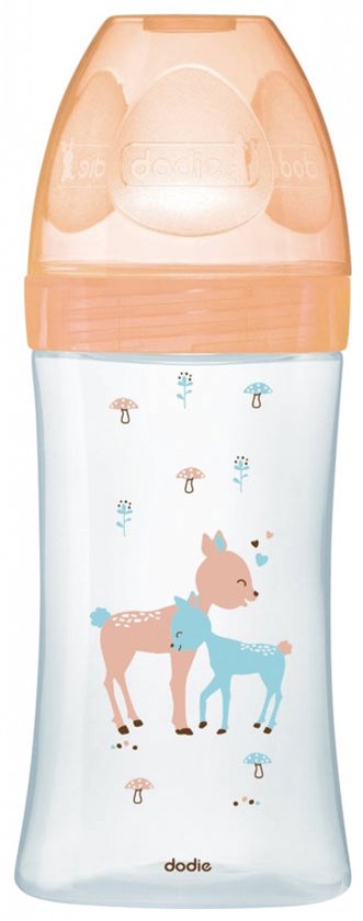DODIE Bottle Sensation Glass 270ml Beige Biche - 0-6 maanden