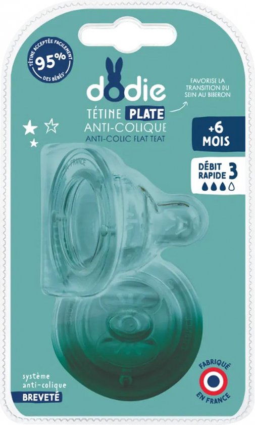 Dodie Speen Plat Grote Hals Sil. Debiet3 +6m