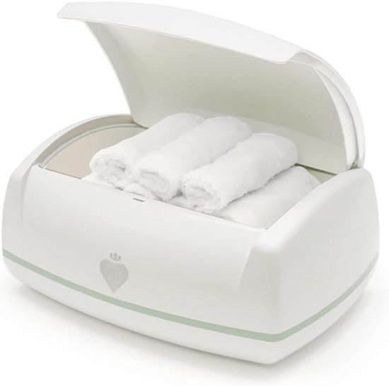 Doekjeswarmer - Babydoekjes Verwarmer - Comfortabel Luiers - Antimicrobieel Systeem - 16 Doekjes - Wit
