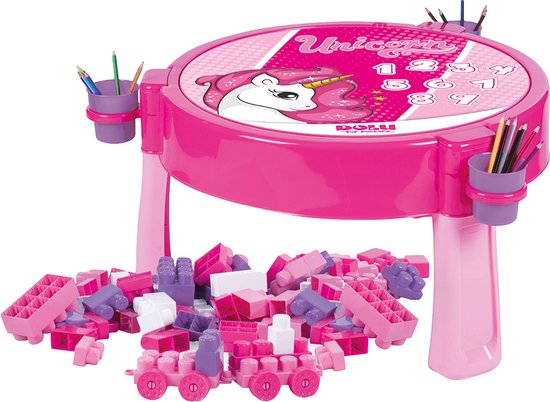 Dolu Unicorn Activiteiten Tafel incl. 100 Blokken 2572 van Dolu