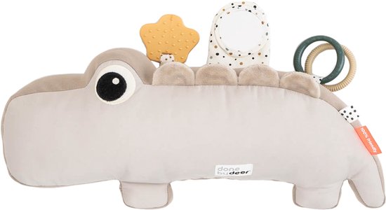 Done By Deer Croco Activiteiten Knuffel Sand van Merkloos