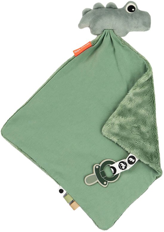 Done By Deer Croco Knuffeldoekje - Green van Merkloos