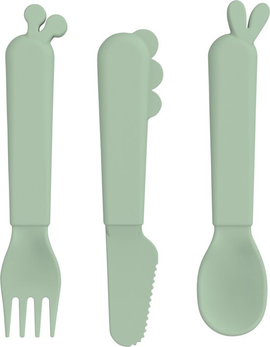 Done by Deer Deer Friends Kiddish Bestek Green van Done by Deer