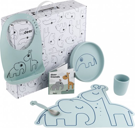 Done by Deer Dinner Time Dinerset Blue van Done by Deer
