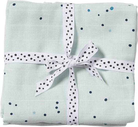 Done By Deer Dreamy Dots Wikkeldoek Blue 2 Stuks