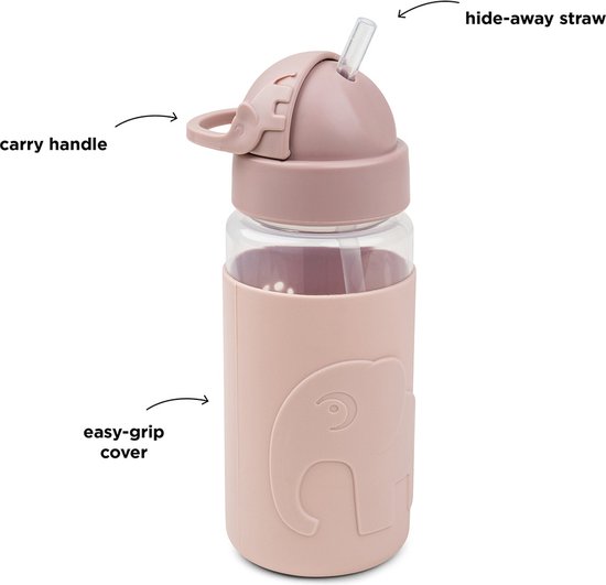 Done By Deer Drinkfles Met Rietje | Elphee Powder van Done by Deer