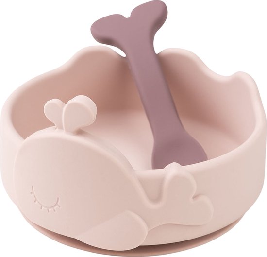 Done by Deer eetsetje stick and stay - roze van Done by Deer