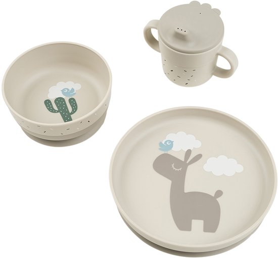 Done By Deer Foodie Dinner Set - Lalee - 3-Delig - Sand