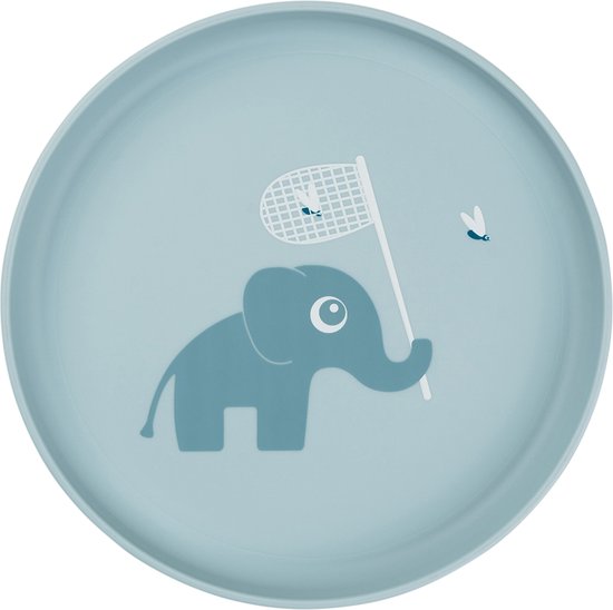 Done By Deer Foodie Plate Elphee Blue van Done by Deer