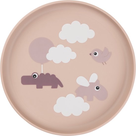 Done By Deer Foodie Plate Happy Clouds Powder van Done by Deer