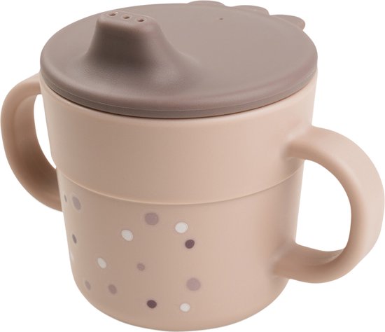 Done By Deer Foodie Spout Cup Happy Dots Powder van Done by Deer
